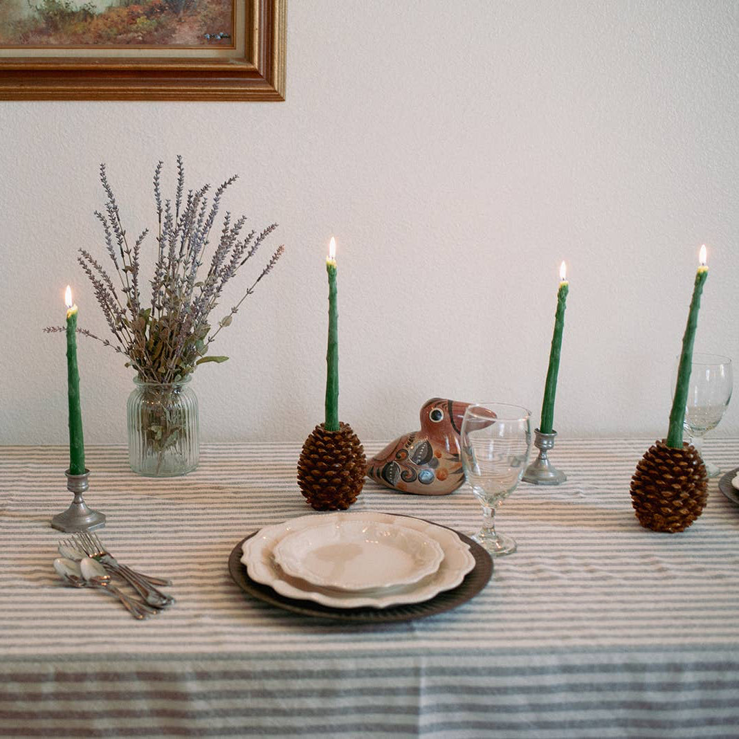Asparagus Candle Taper Set