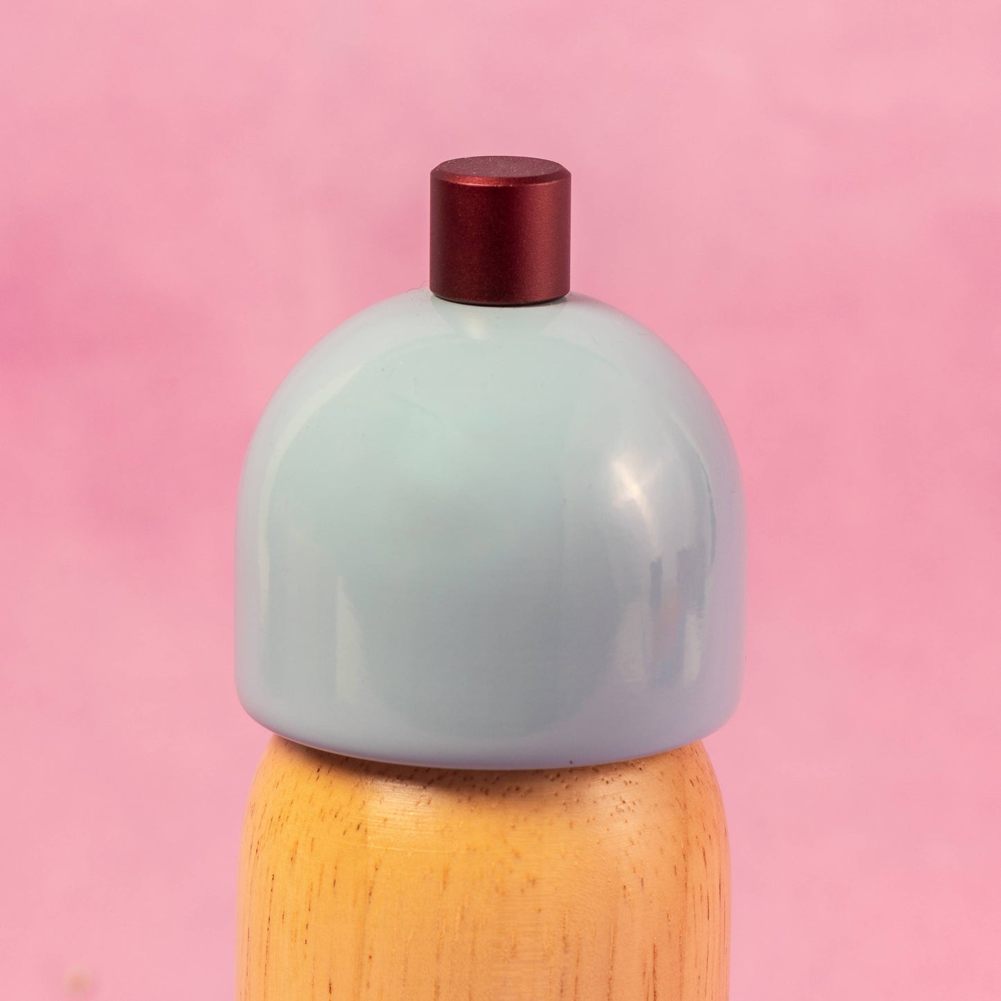 Salt & Pepper Grinder Set - Light Blue & Burgundy