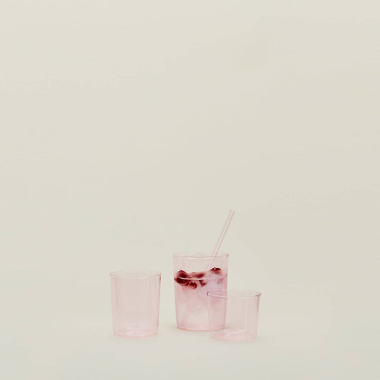 Colored Glassware, Set of 4 - Blush
