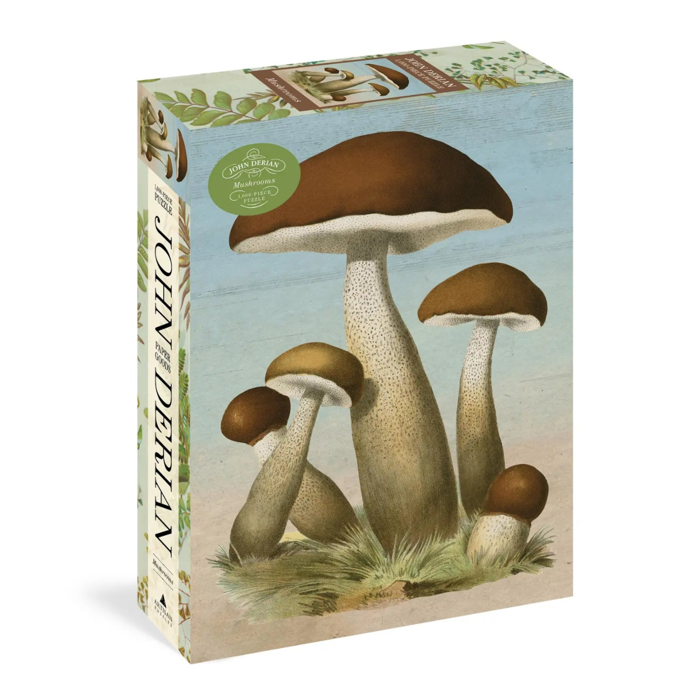 John Derian Paper Goods: Mushrooms 1,000-Piece Puzzle
