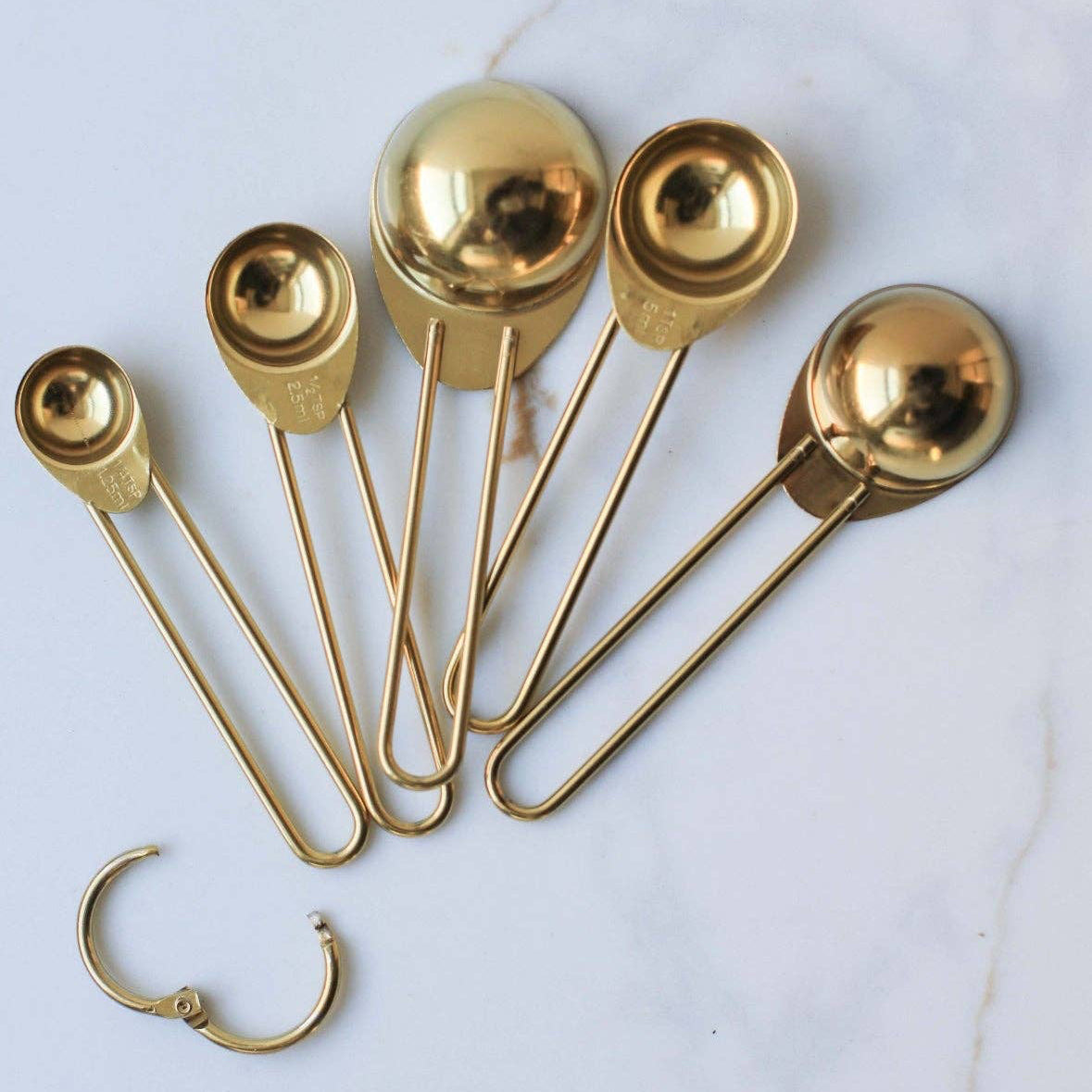 Gold Measuring Spoon Set