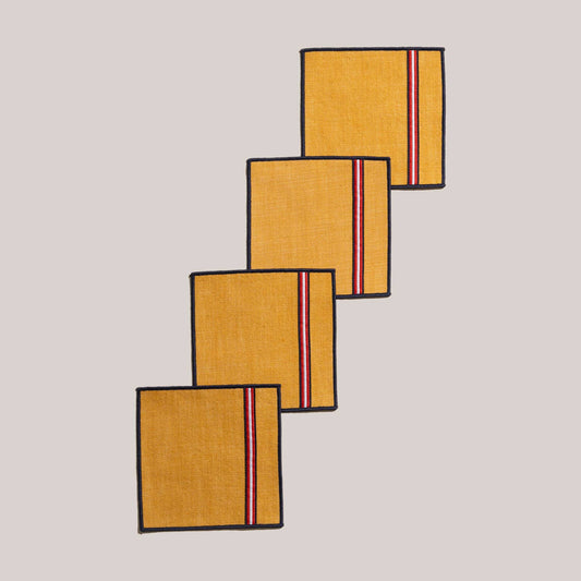 University Stripe Cocktail Napkins S/4