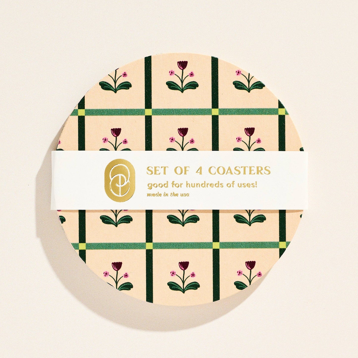 Tulip Windowpane Coasters