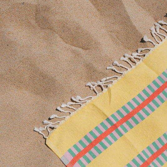LATTICE TURKISH TOWEL: LEMON SPRITZ