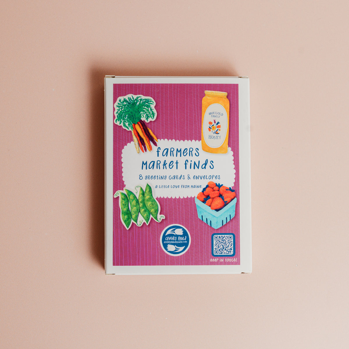 Farmers Market Finds Die-Cut Greeting Card Set