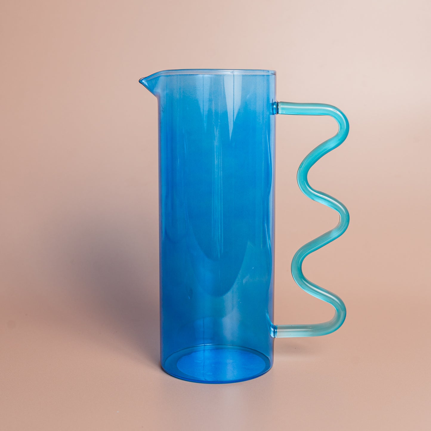 Blue Squiggle Pitcher