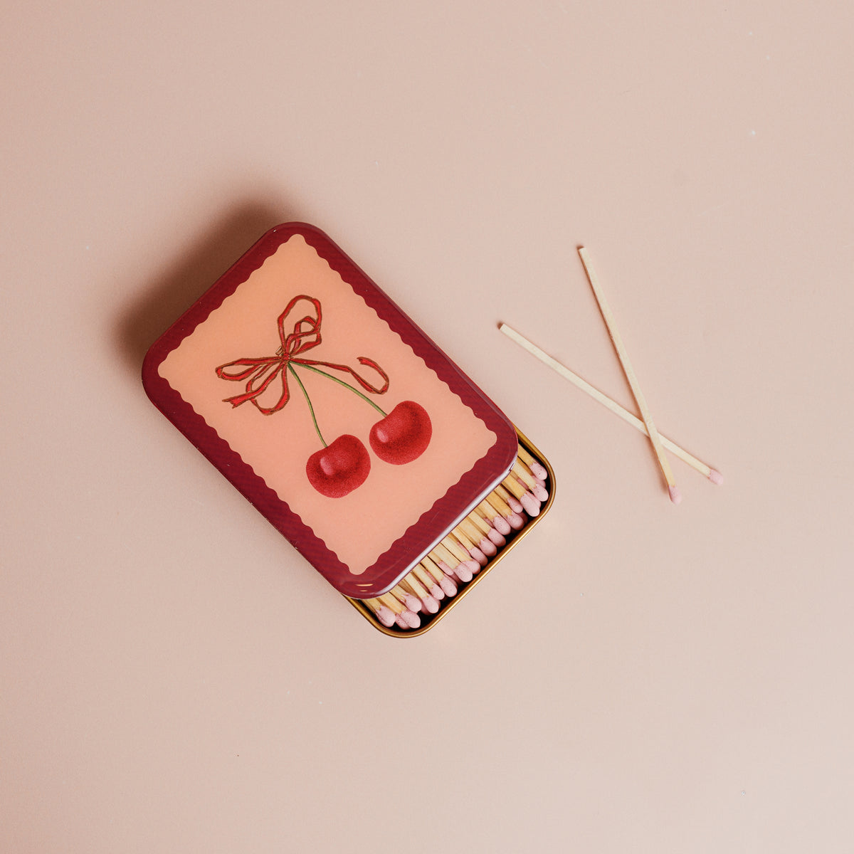 Cherries Match Tin