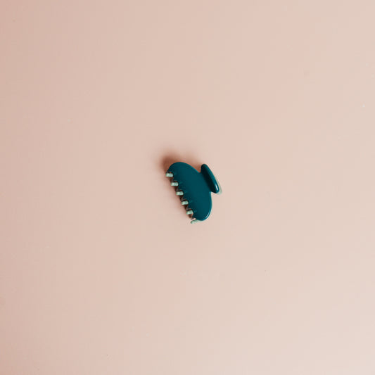 Two Tone Turquoise Hair Claw Clip | 2" Small