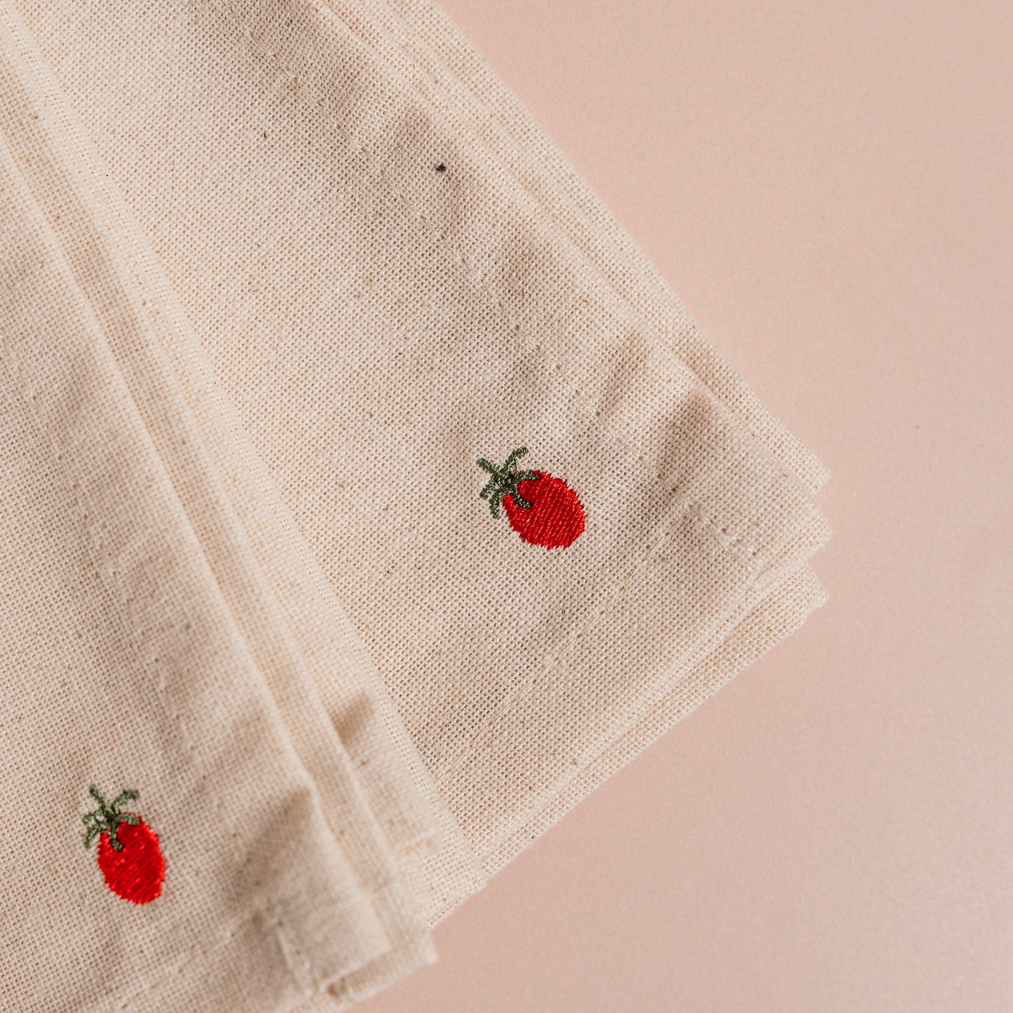 Tomato Embroidered Dinner Napkin - S/4