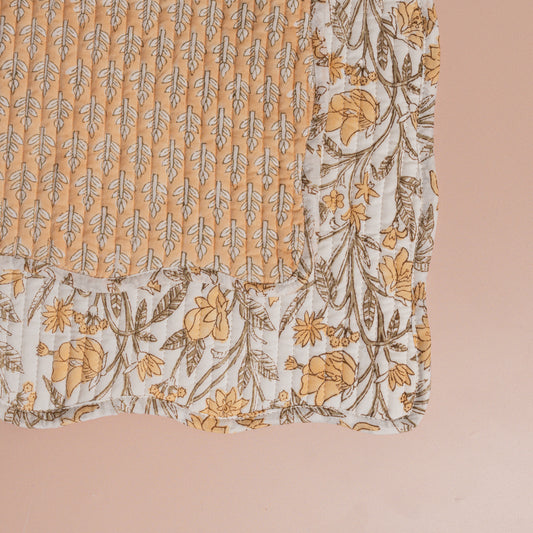 Yellow Quilted Placemats - S/2