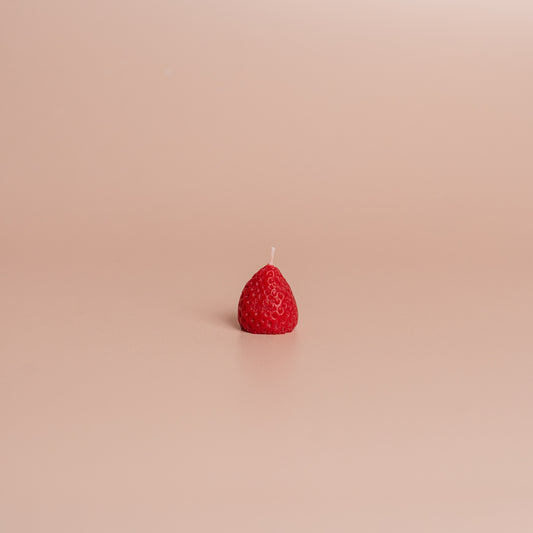 Beeswax Strawberry Birthday Candles
