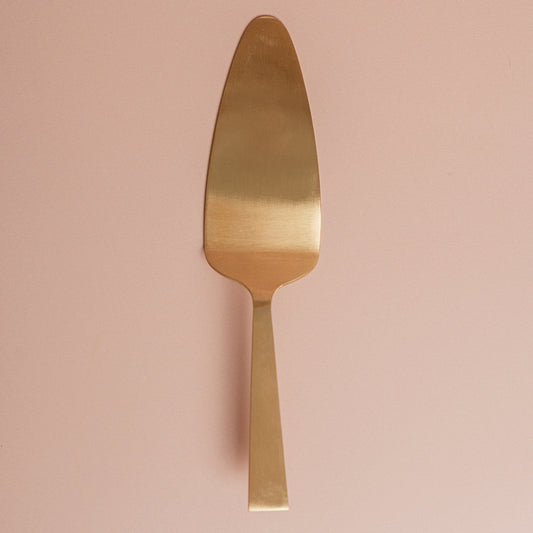 Brass Gold Cake Server