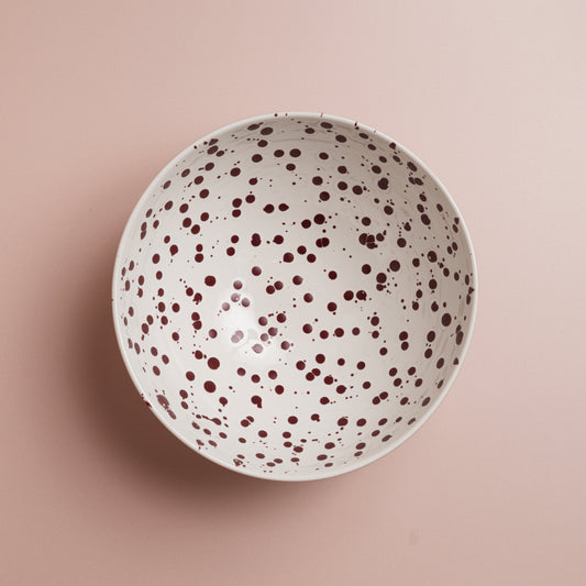 Plum Splatter Serving Bowl