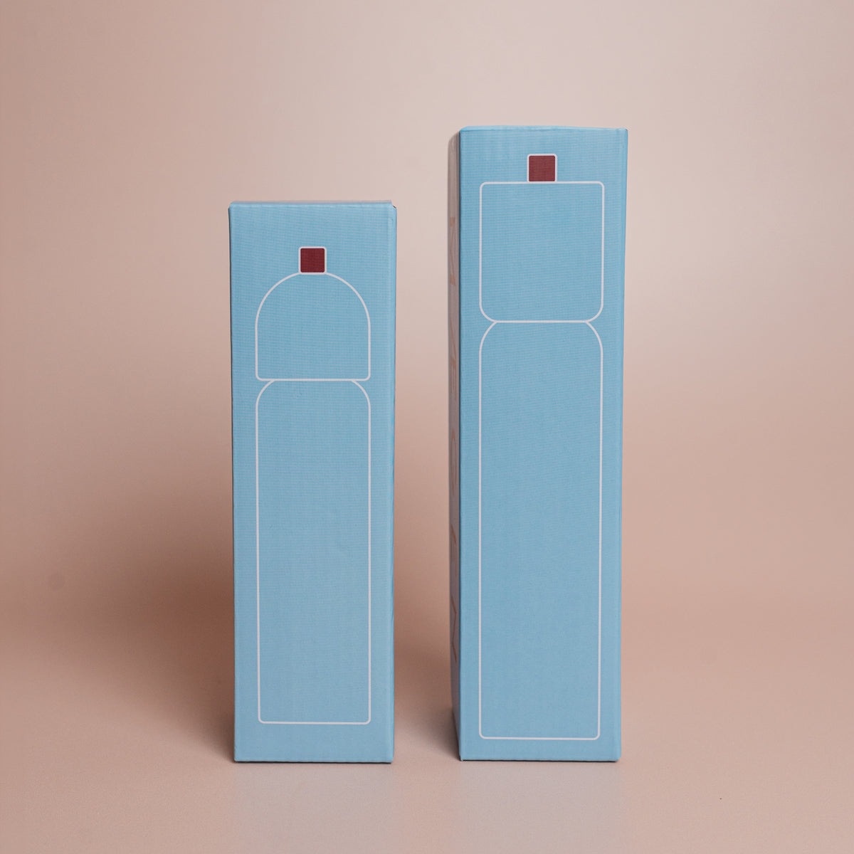 Light Blue & Burgundy Salt & Pepper Grinder Set