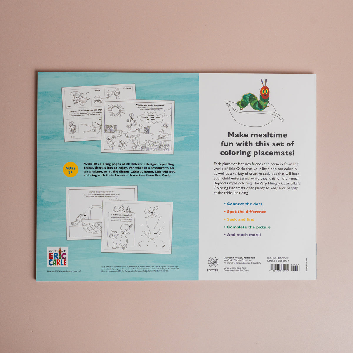 Very Hungry Coloring Placemats