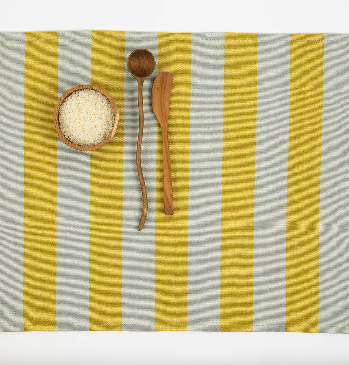 Yellow/Gray Striped Placemat