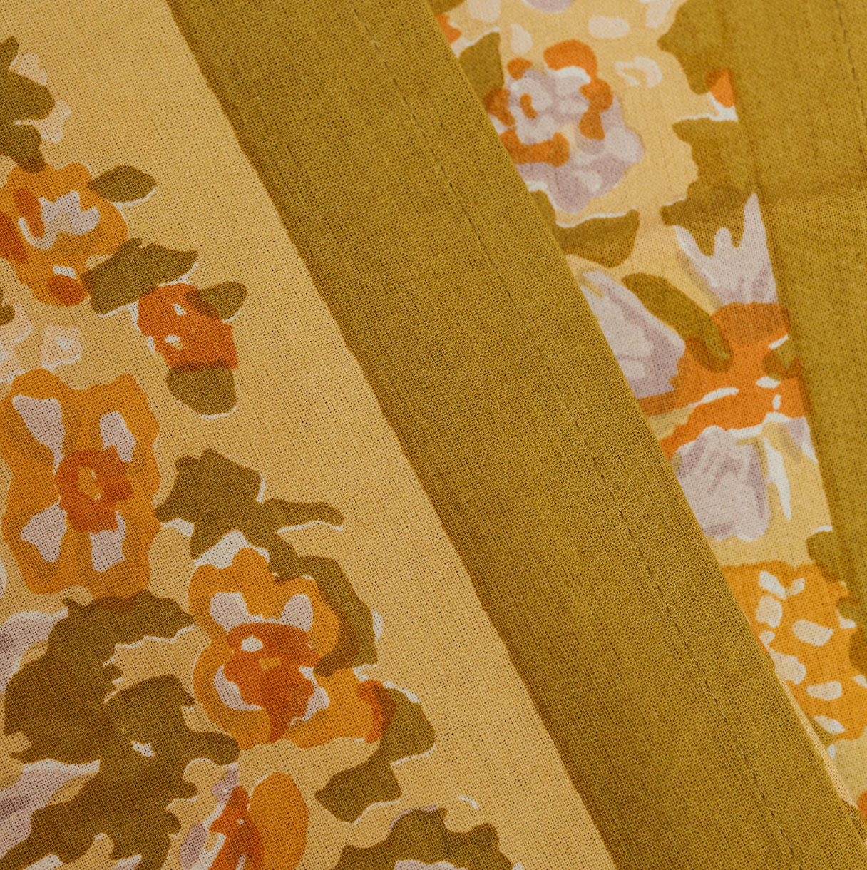 Jardin Mustard & Grey Napkins - S/4
