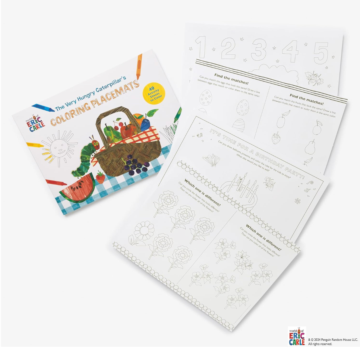 Very Hungry Coloring Placemats