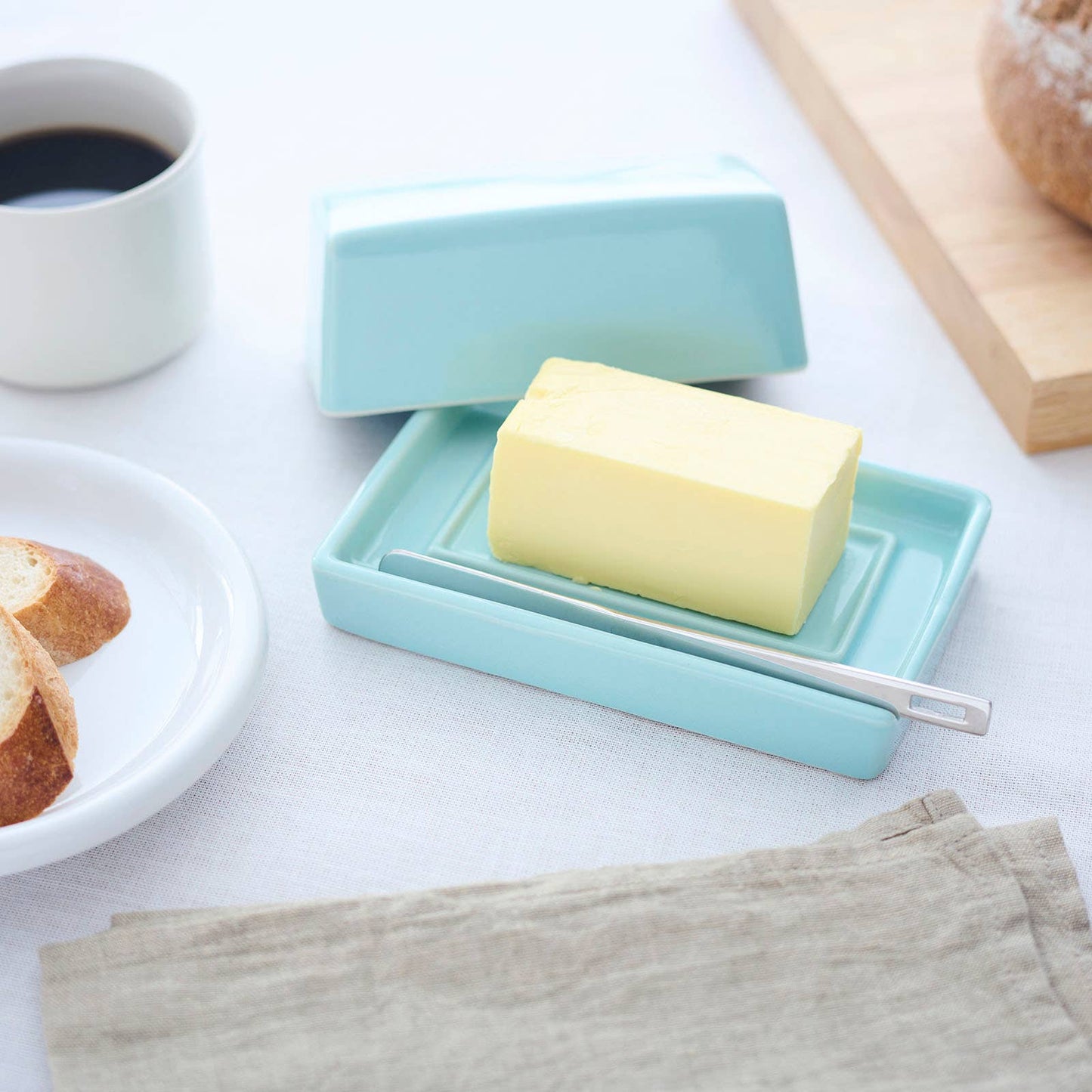 Butter Dish - Aqua Mist
