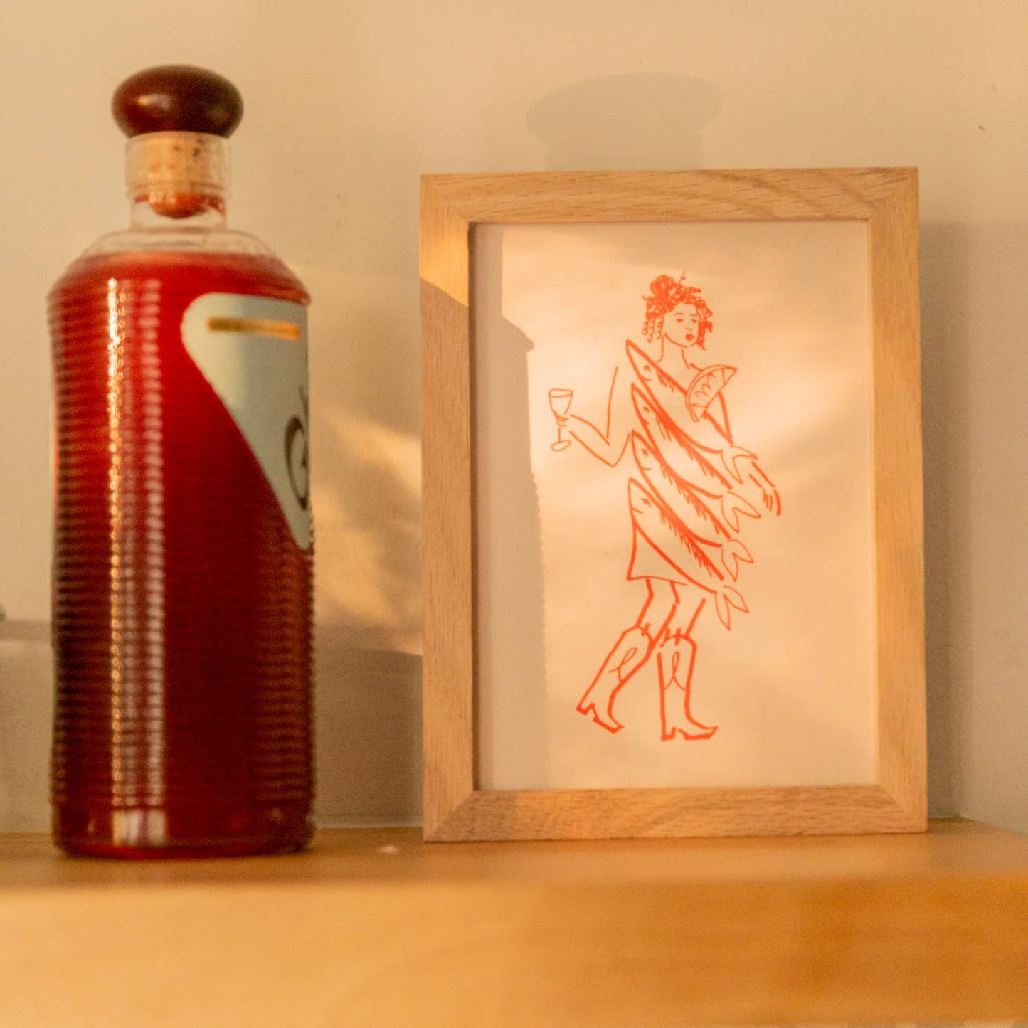 Miss Tinned Fish Mini Art Print