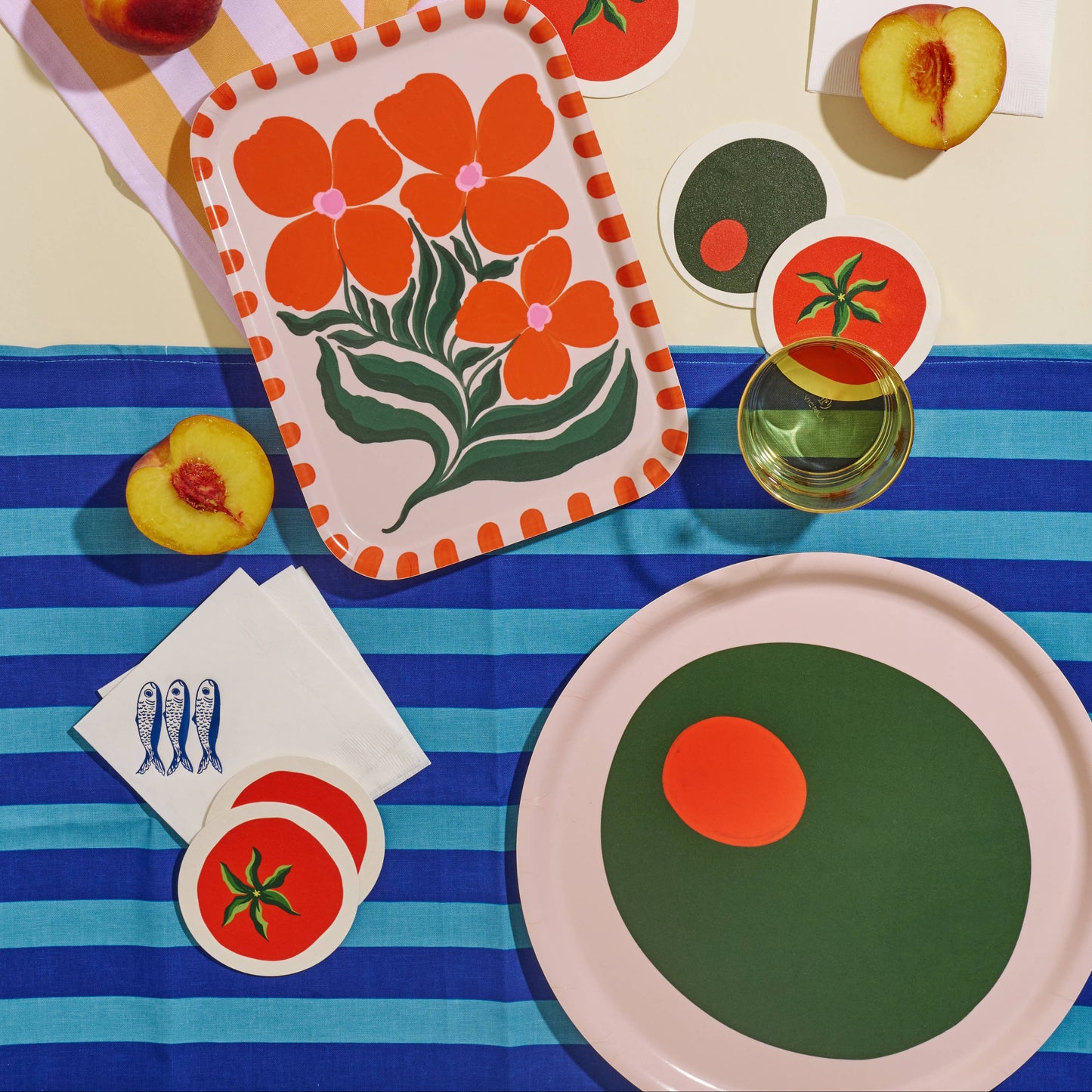Pimento Olive Serving Tray