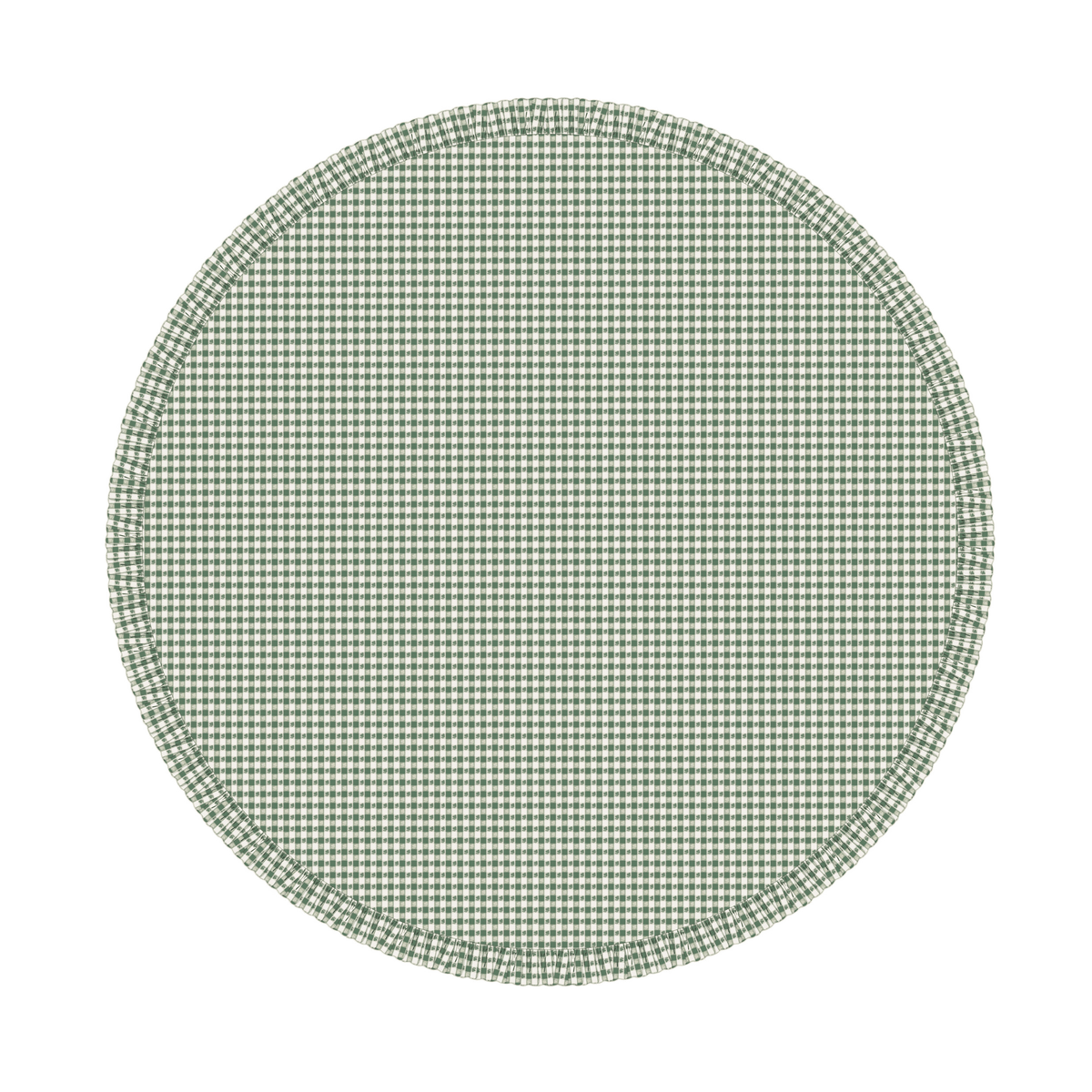 Virginia Green Round Tablecloth