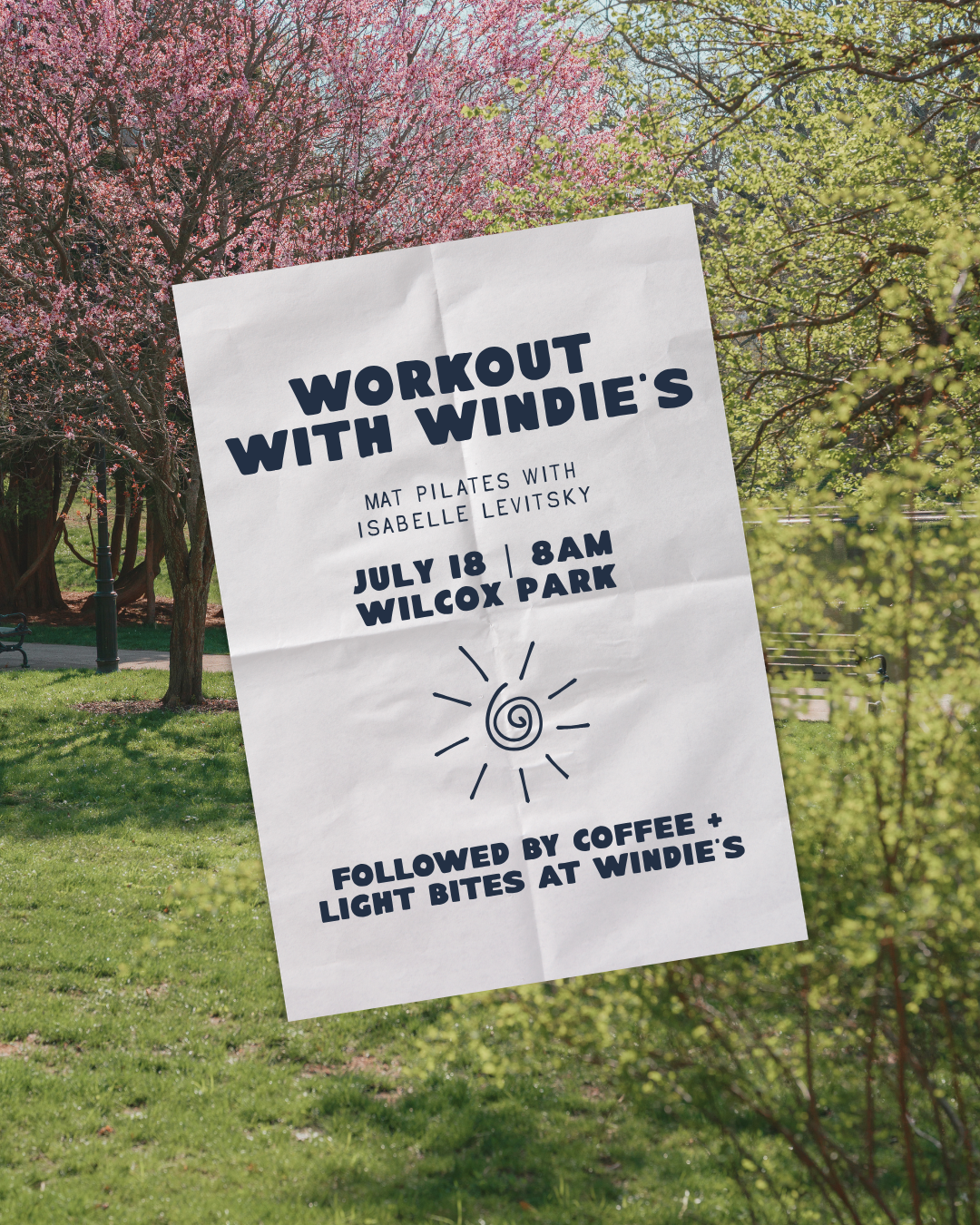 July 18 | Workout with Windie's: Pilates in the Park with Isabelle Levitsky