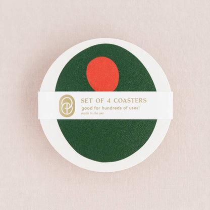 Pimento Olive Coasters