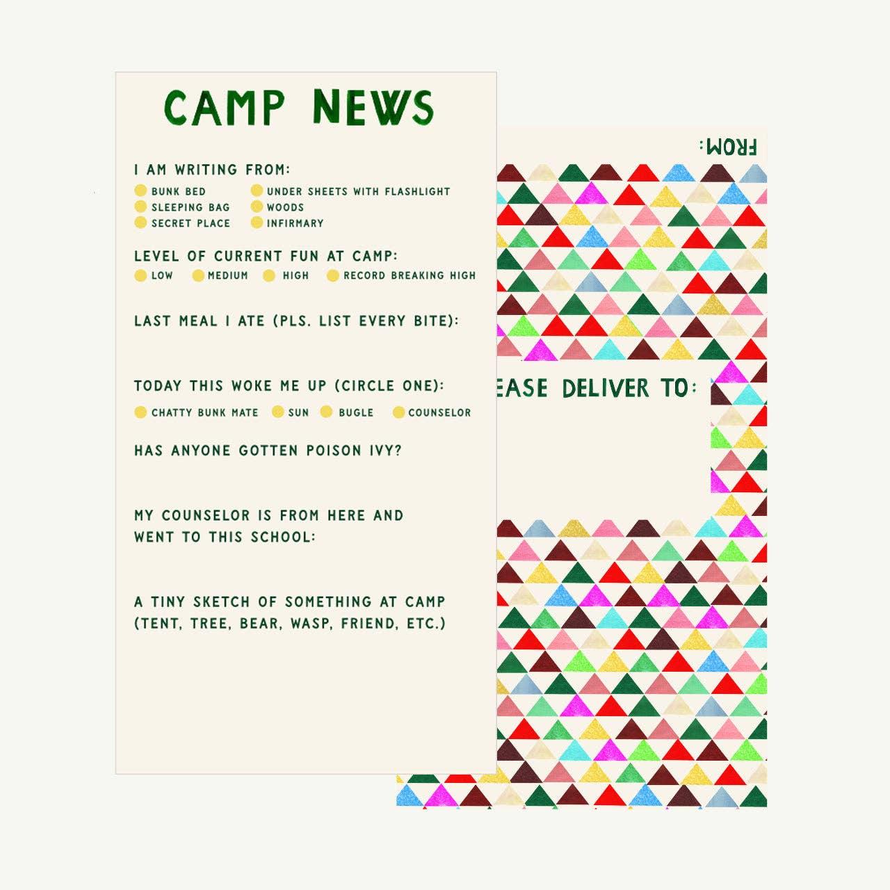Notes from Camp Stationery Kit