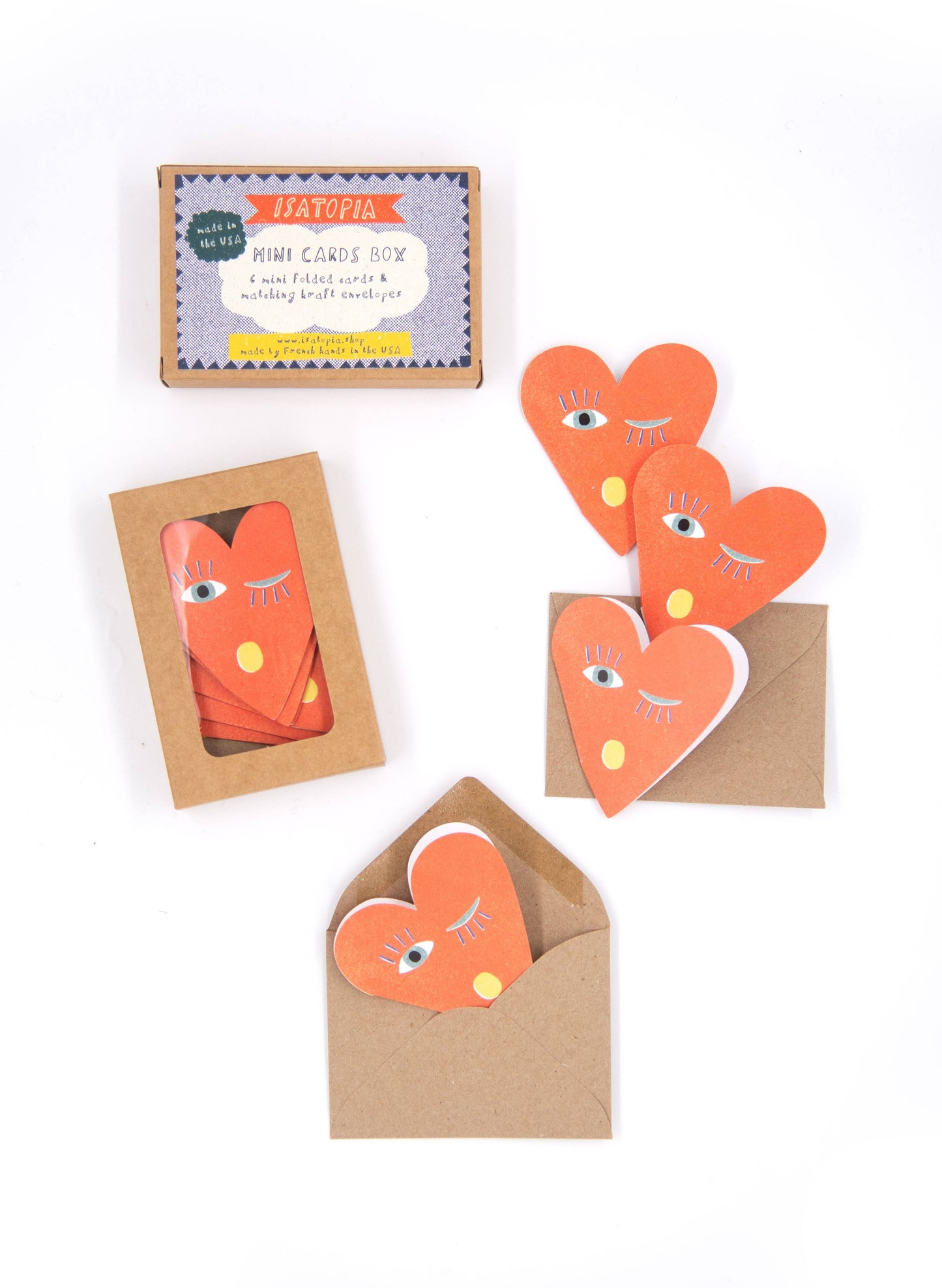 Heart Mini Cards - S/6
