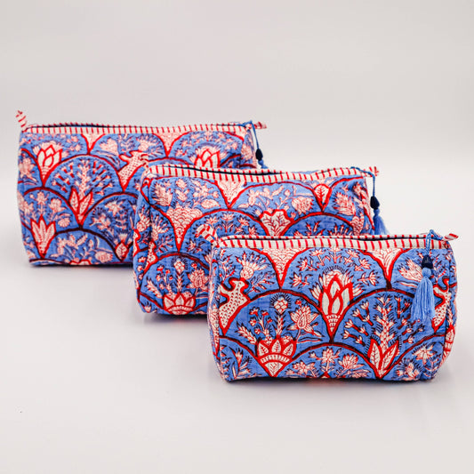 Blue Arch Toiletry Bag
