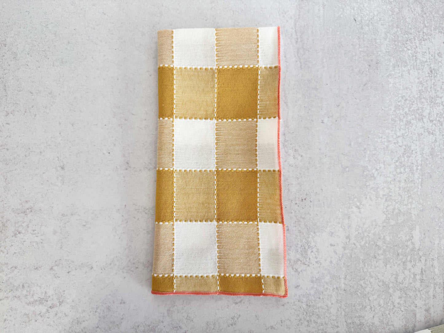 Check Cloth Napkins - S/4