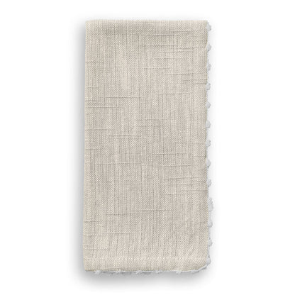 Knotted Edge Natural Napkin - S/4