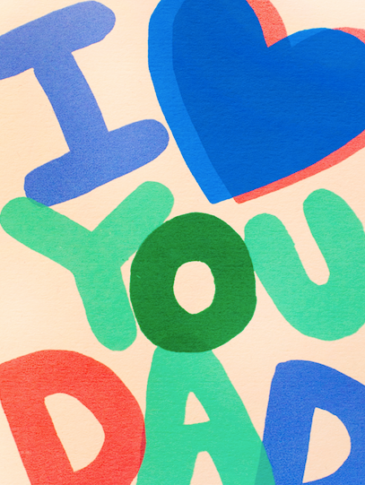 I Heart You Dad Card
