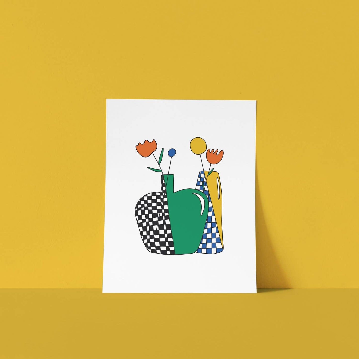 Flowers in Vases Print