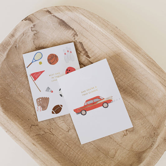 Dad Classic Car Card