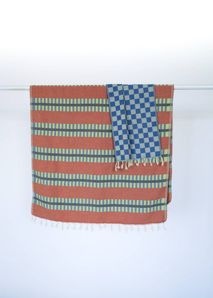 LATTICE TURKISH TOWEL: RUM PUNCH