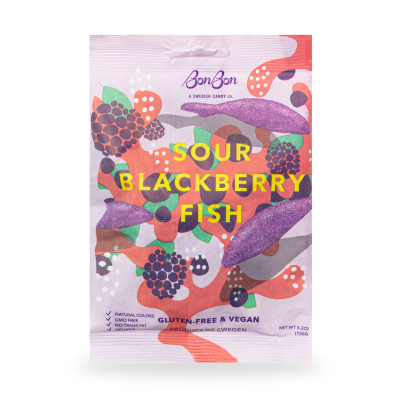 BonBon Sour Blackberry Fish