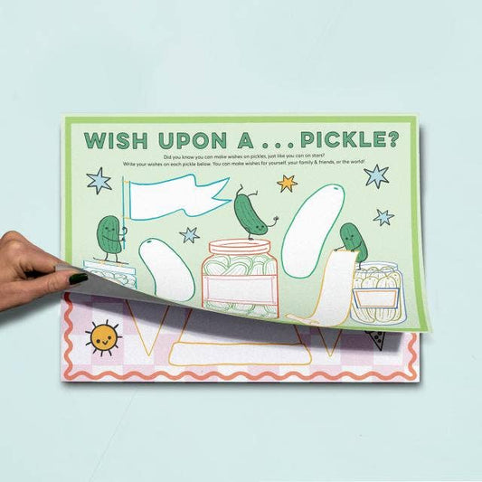Eat Drink Color Draw! Activity Placemats