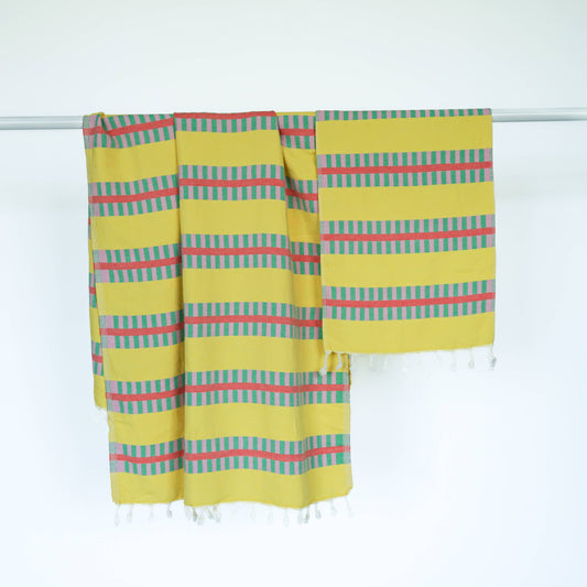 LATTICE TURKISH TOWEL:  LEMON SPRITZ