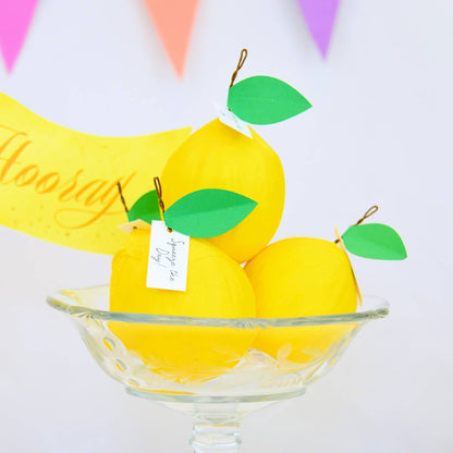 Lemon Mini Surprise Ball - "Squeeze the Day"