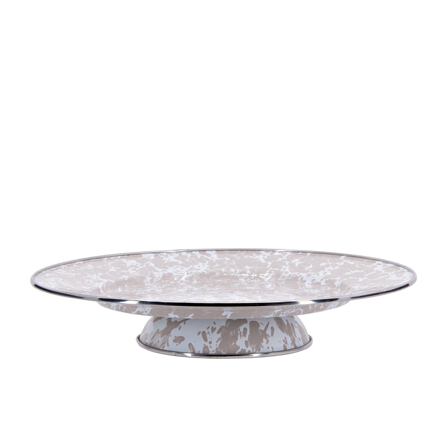 Enamelware Swirl Cake Plate