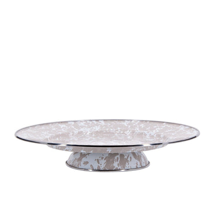 Enamelware Swirl Cake Plate