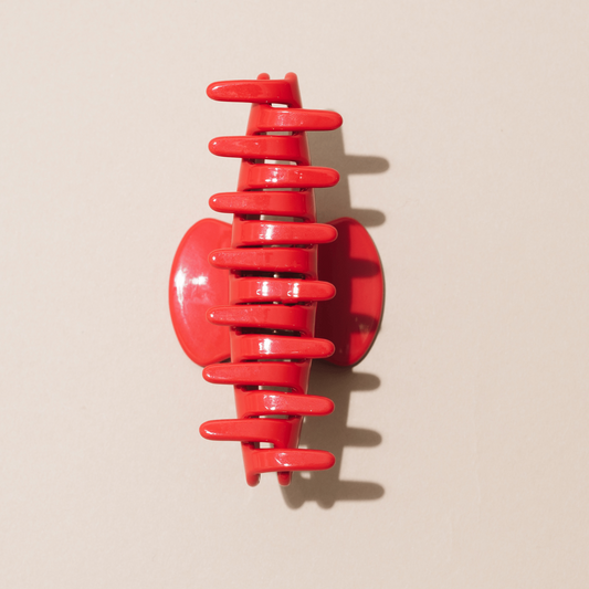 Cherry Red Claw Clip| 4" Medium