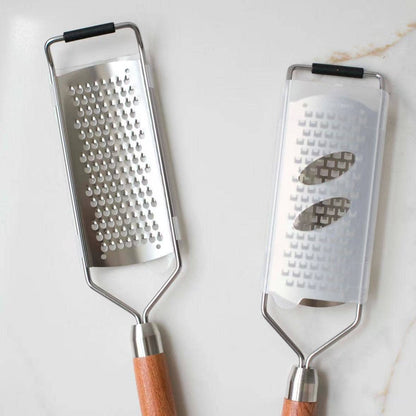 Cheese Grater with Walnut Wood Handle