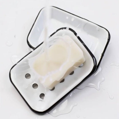 White Enamel Soap Dish