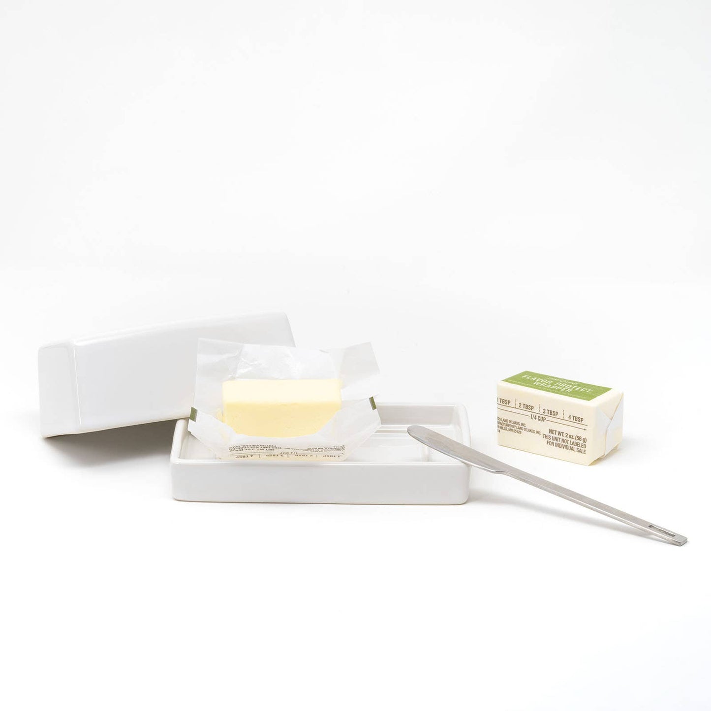 Butter Dish - White