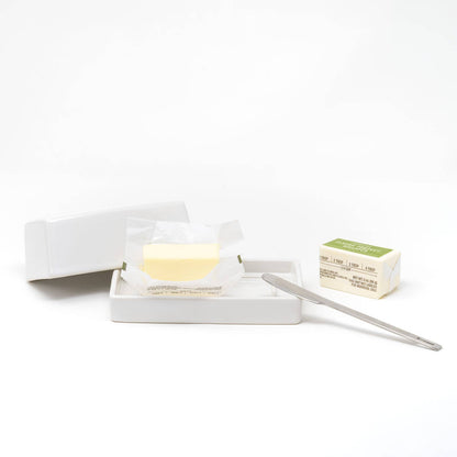 Butter Dish - White