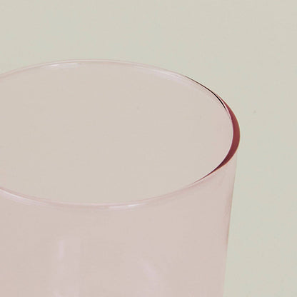 Colored Glassware, Set of 4 - Blush