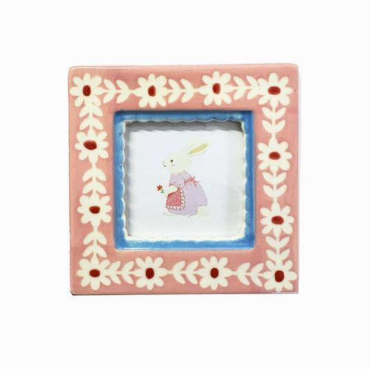 Pink Flowers Photo Frame